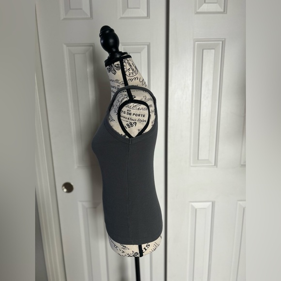 Fitted Tank Top with Small Round Neckline - Picture 2 of 3